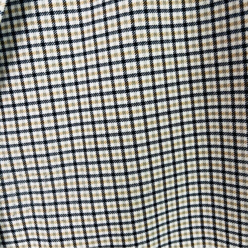 Vince Camuto black white tan plaid preppy office boyfriend button blazer XL - Picture 4 of 7
